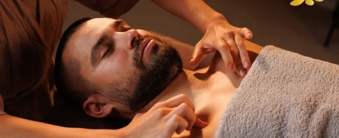 Relaxing Massage Technique done to a Male Client